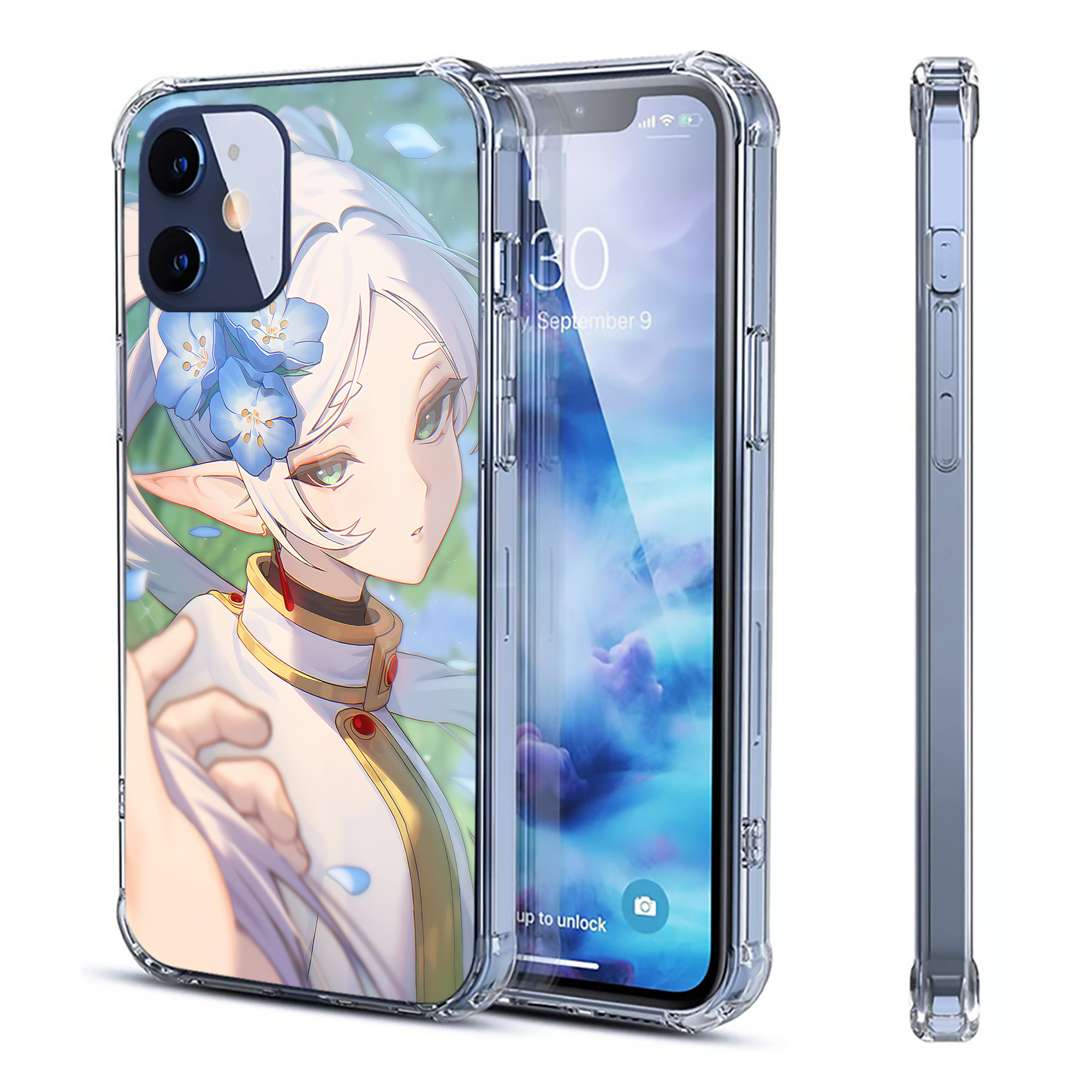 （画像用） 葬送のフリーレン Frieren 【iPhone 12シリーズ対応】透明スマホケース（クリアソフトケース）